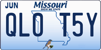 MO license plate QL0T5Y