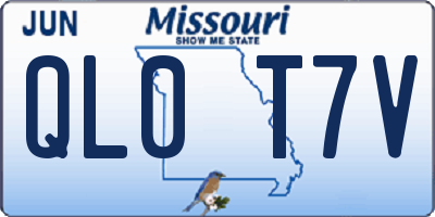 MO license plate QL0T7V