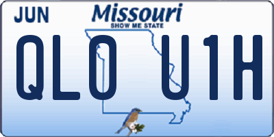 MO license plate QL0U1H