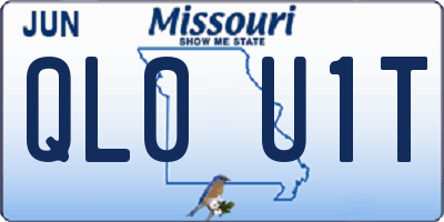 MO license plate QL0U1T