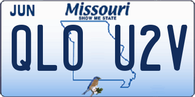 MO license plate QL0U2V