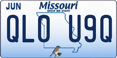 MO license plate QL0U9Q