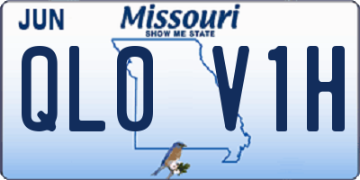 MO license plate QL0V1H
