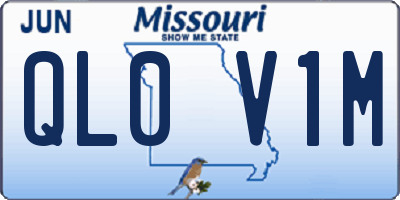 MO license plate QL0V1M