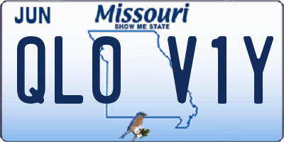 MO license plate QL0V1Y
