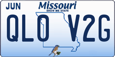 MO license plate QL0V2G