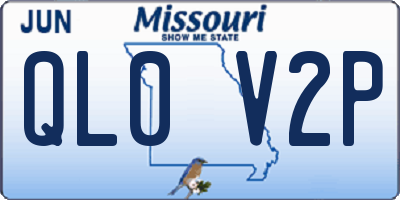 MO license plate QL0V2P