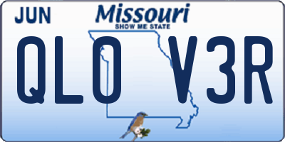 MO license plate QL0V3R
