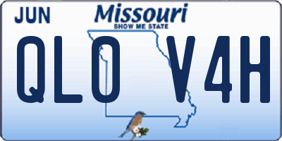 MO license plate QL0V4H