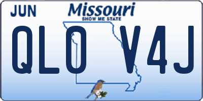 MO license plate QL0V4J
