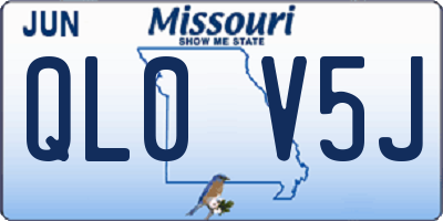 MO license plate QL0V5J