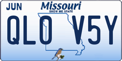 MO license plate QL0V5Y
