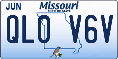 MO license plate QL0V6V