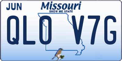 MO license plate QL0V7G