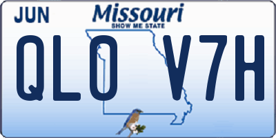 MO license plate QL0V7H
