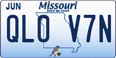 MO license plate QL0V7N