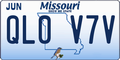 MO license plate QL0V7V