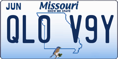 MO license plate QL0V9Y