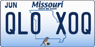 MO license plate QL0X0Q