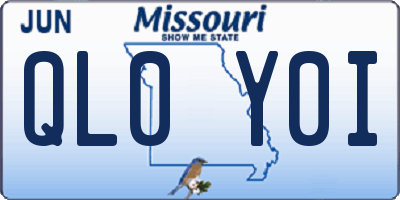 MO license plate QL0Y0I