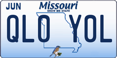 MO license plate QL0Y0L