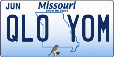 MO license plate QL0Y0M