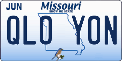 MO license plate QL0Y0N