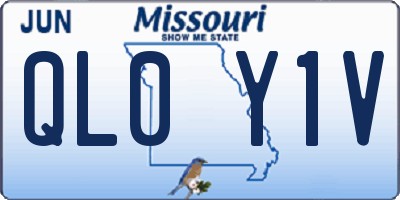 MO license plate QL0Y1V