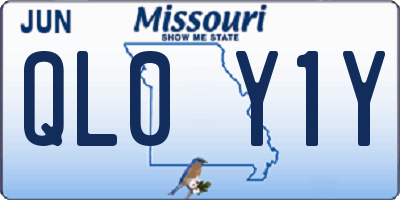 MO license plate QL0Y1Y