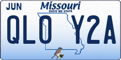 MO license plate QL0Y2A
