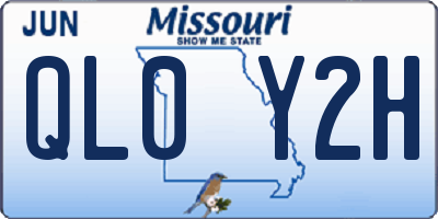 MO license plate QL0Y2H
