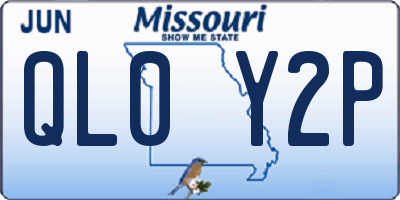 MO license plate QL0Y2P