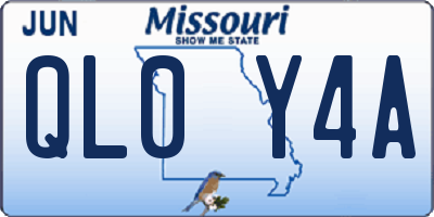 MO license plate QL0Y4A