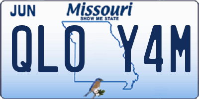 MO license plate QL0Y4M