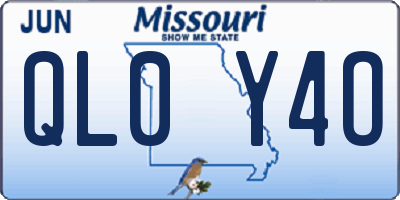 MO license plate QL0Y4O