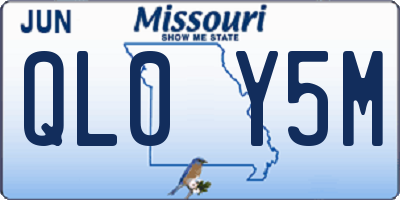 MO license plate QL0Y5M