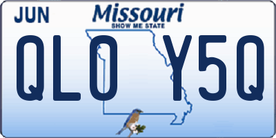 MO license plate QL0Y5Q
