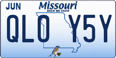 MO license plate QL0Y5Y