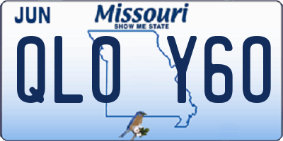 MO license plate QL0Y6O