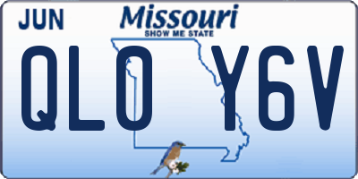 MO license plate QL0Y6V