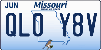 MO license plate QL0Y8V