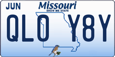 MO license plate QL0Y8Y