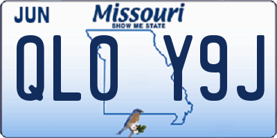 MO license plate QL0Y9J