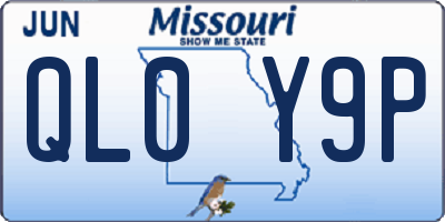 MO license plate QL0Y9P