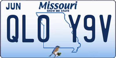 MO license plate QL0Y9V