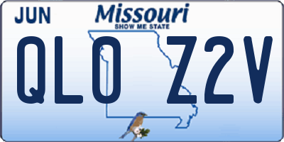 MO license plate QL0Z2V