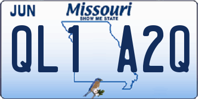 MO license plate QL1A2Q
