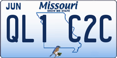 MO license plate QL1C2C