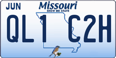 MO license plate QL1C2H