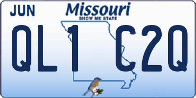 MO license plate QL1C2Q